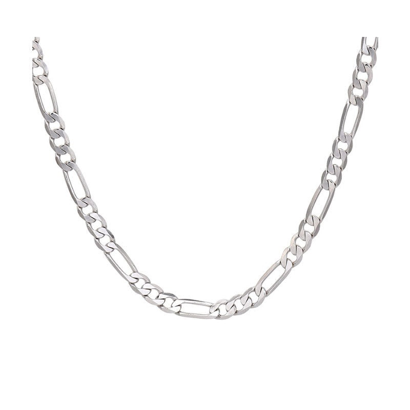 Hip Hop Silver Necklace Men And Women Thick Type