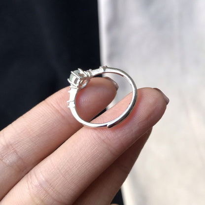 Opal Ring Natural Chalcedony Ring Female