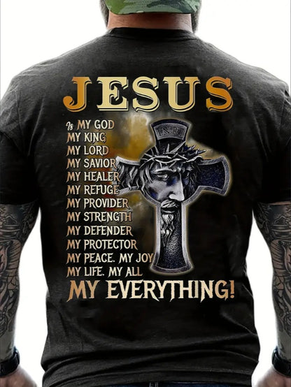 Print T-Shirt, Men's T-Shirt, Summer, Spring, Fall Casual Short Sleeve T-Shirt, Top As A Gift