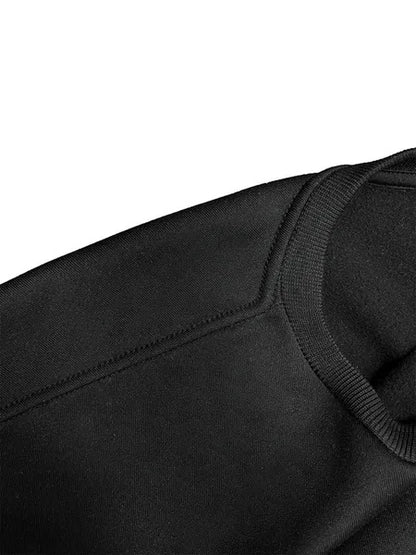 Women Basic Casual Pullover Spring Autumn Long Sleeve What Letters Printed Round Neck