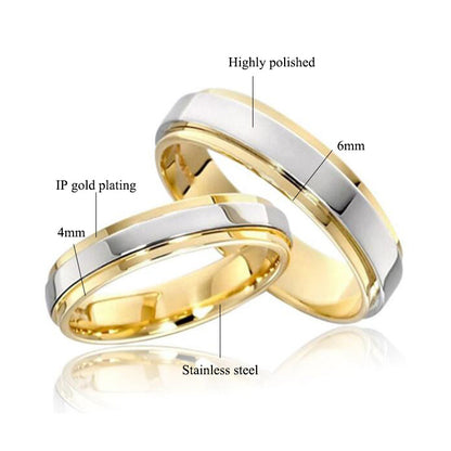 Couple Ring 316 Titanium Steel Ring