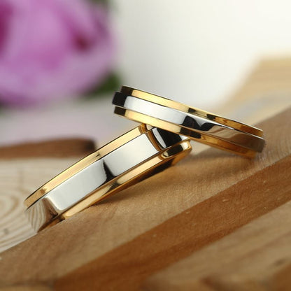 Couple Ring 316 Titanium Steel Ring